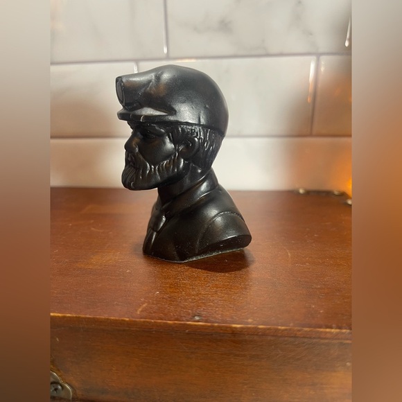 Black Miner Sculpture Made with Coal - Picture 4 of 11